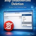 Disable Delete Vouchers Option to Users