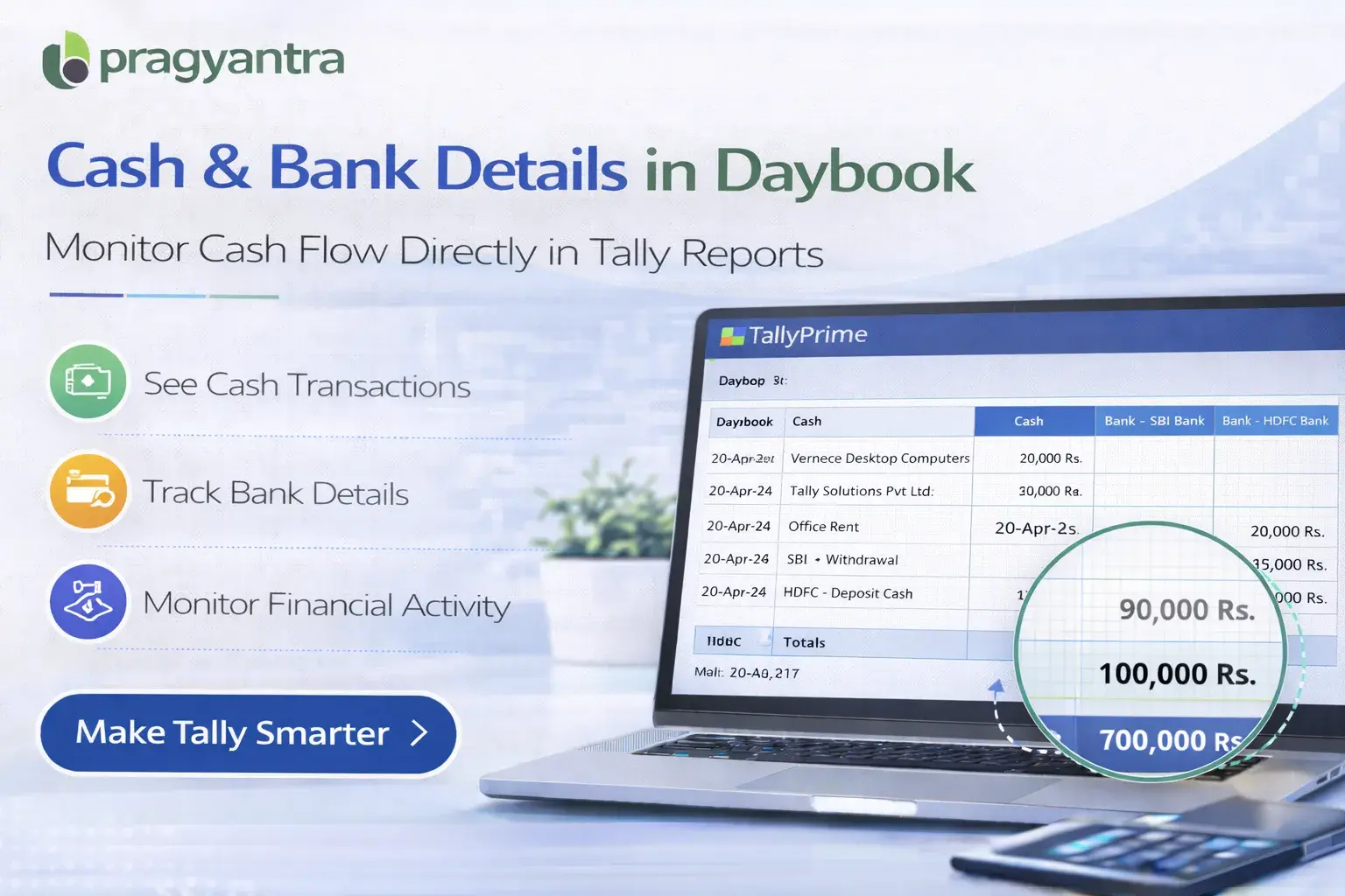 Enable Cash/Bank Books Details in Daybook