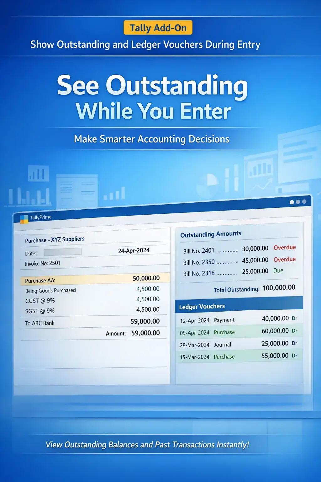 Enable Cost Centre Details in Purchase Entries