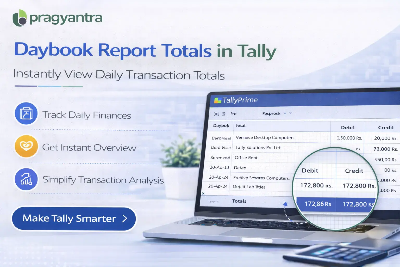 Enable Daybook Report Total