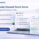 Enable Deactivate Stock Item Masters
