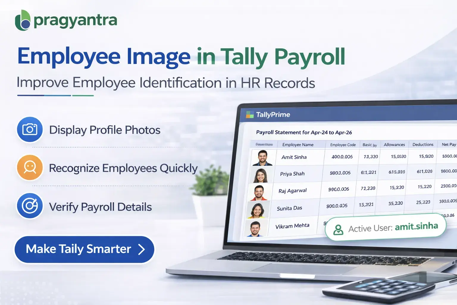 Enable Employee Image in Payroll for TallyPrime