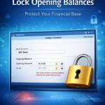 Enable Lock on Ledger & Stock Opening Balance