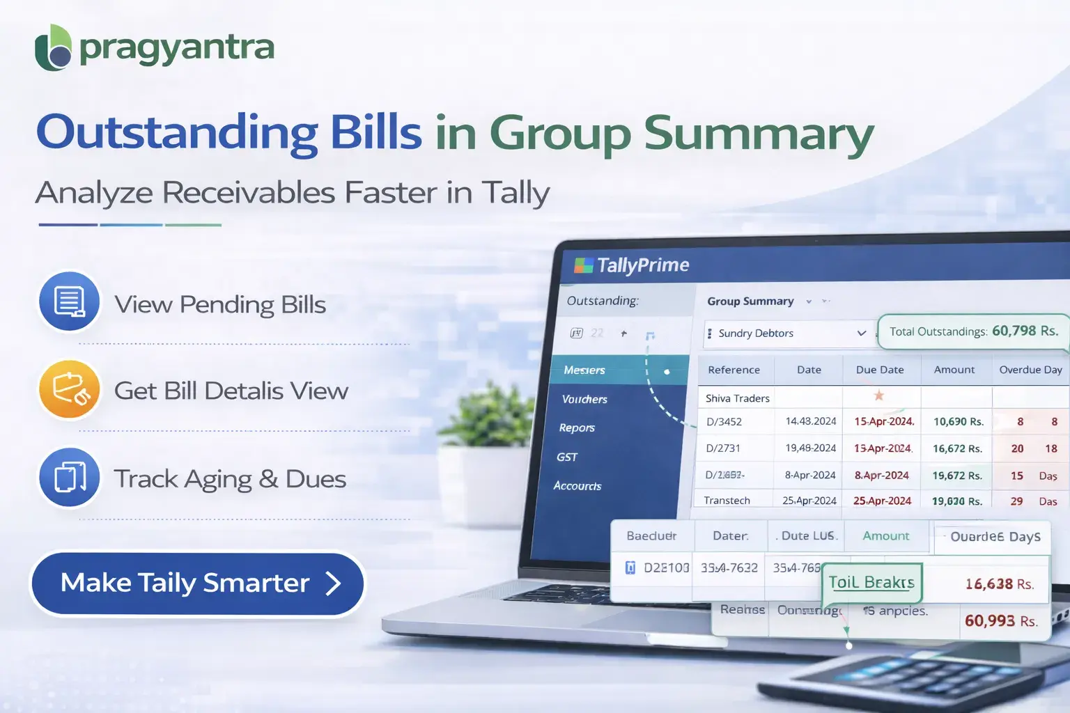 Enable Outstanding Bills in Group Summary