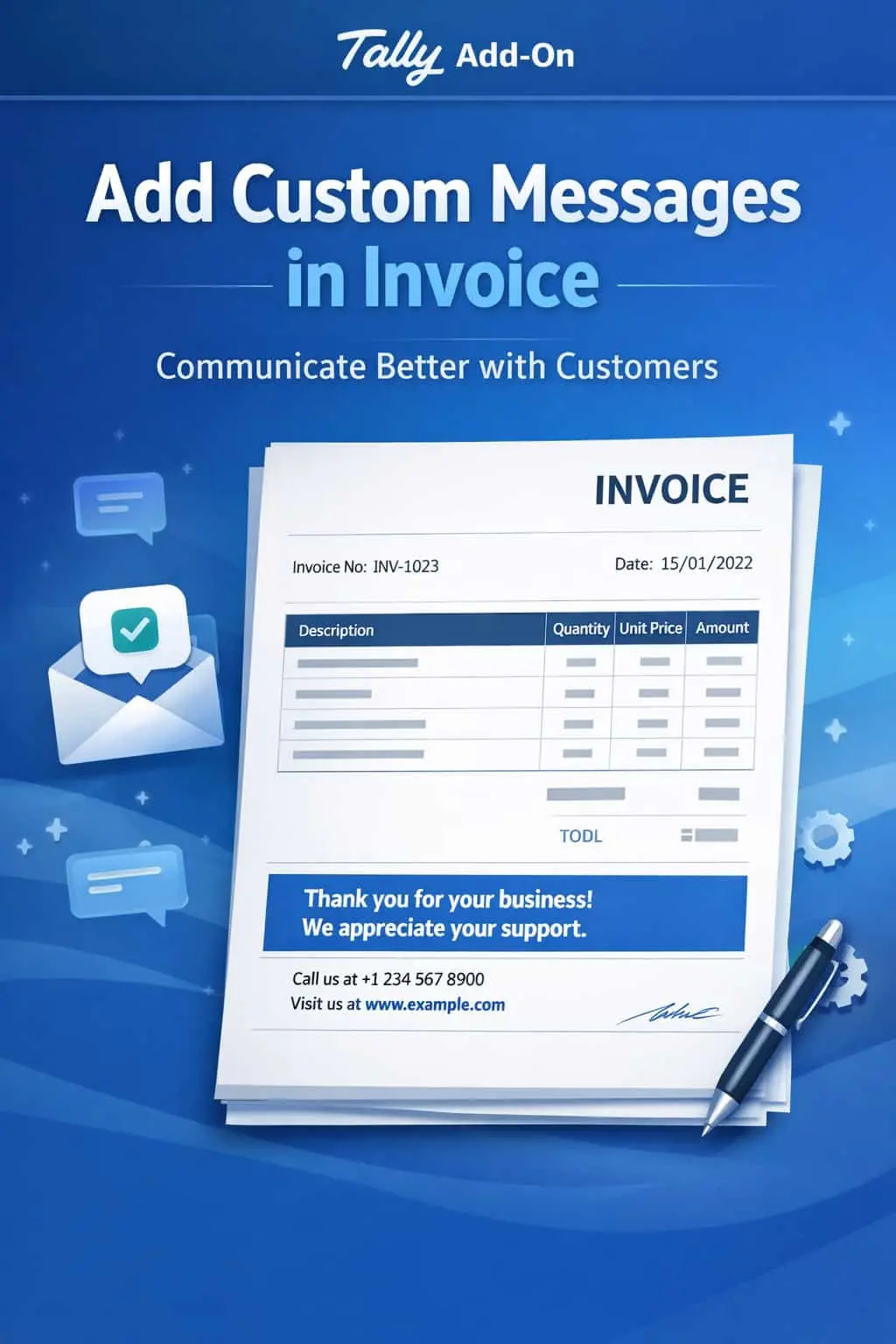 Enable Personalized Caption in Invoice Print
