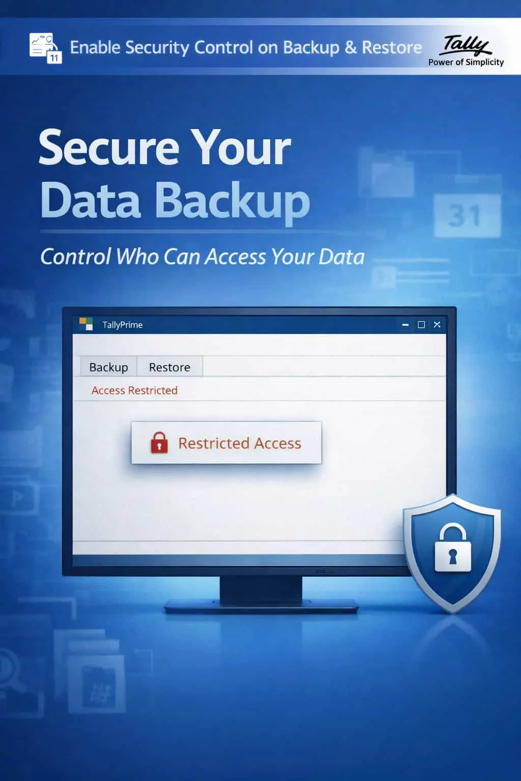 Enable Security Control on Backup & Restore