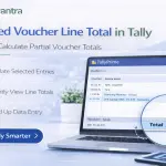 Enable Selected Voucher Line Total