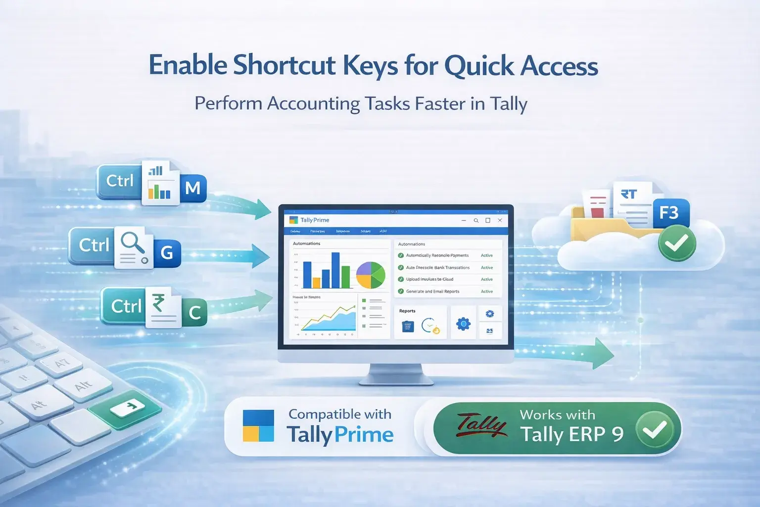 Enable Shortcut Keys for Quick Access – Tally Add‑on