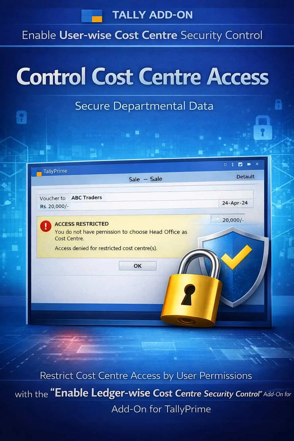 Enable User-wise Cost Centre Security Control