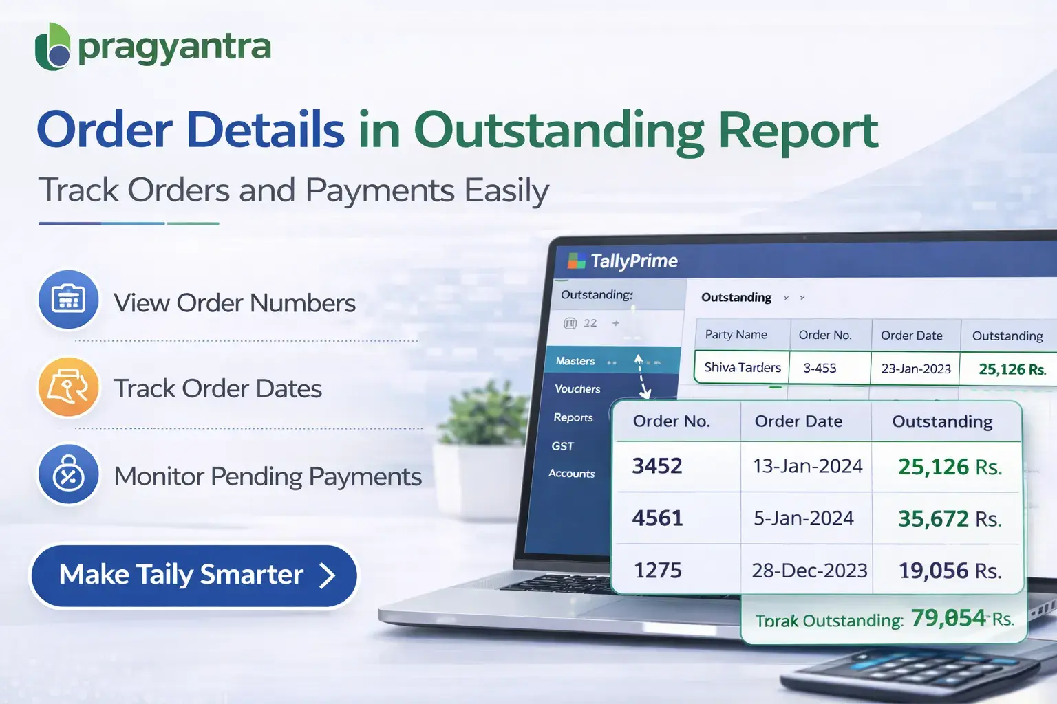 Enable Order No. and Date in Outstanding