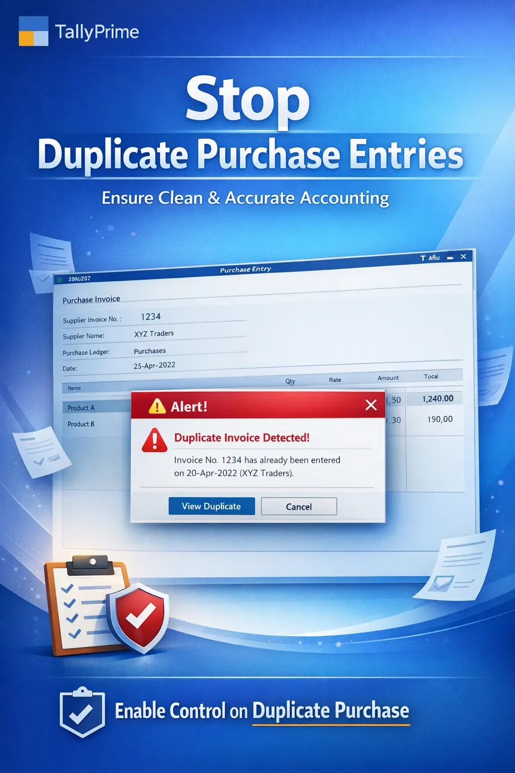 Enable Control on Duplicate Purchase